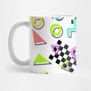 90s Geometry (Black Version) Mug